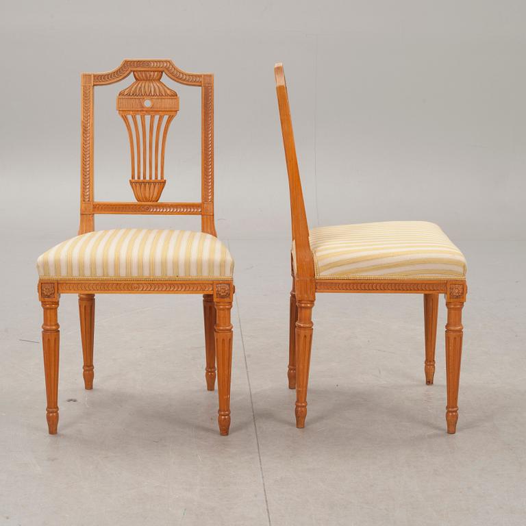 STOLAR, 6 st, gustaviansk stil, 1900-talets andra hälft.