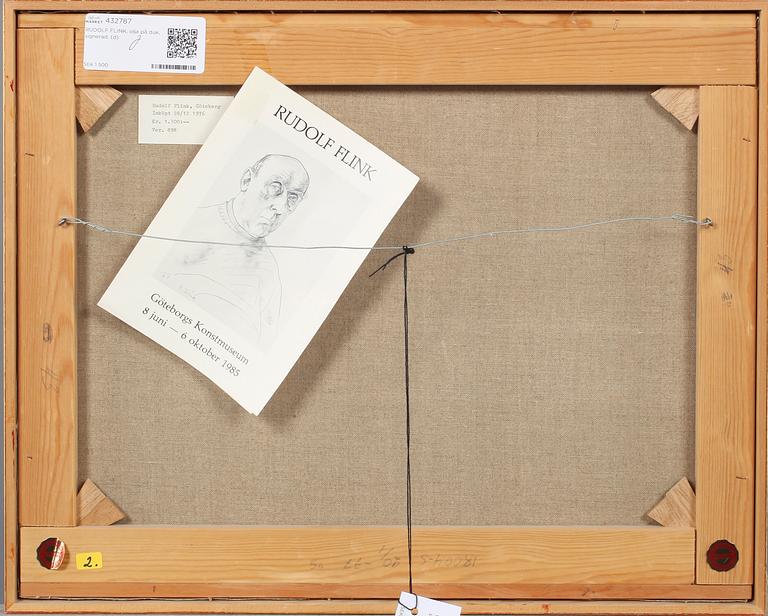 RUDOLF FLINK, olja på duk, signerad.