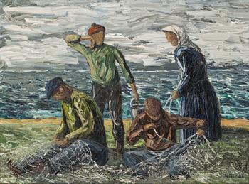 BORIS NINEMAE, oil on canvas, signed.