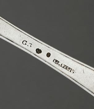 SKEDAR, 2 stycken, silver, Nils Limnelius, Stockholm 1804-1813. Total vikt ca 120 gram.