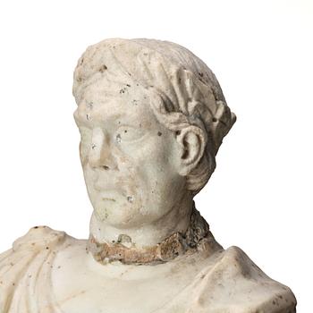 A presumably Italian Grand tour bust, 17th century or later.