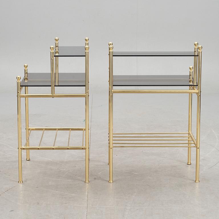 SÄNGBORD, ett par. 1900-talets andra hälft.