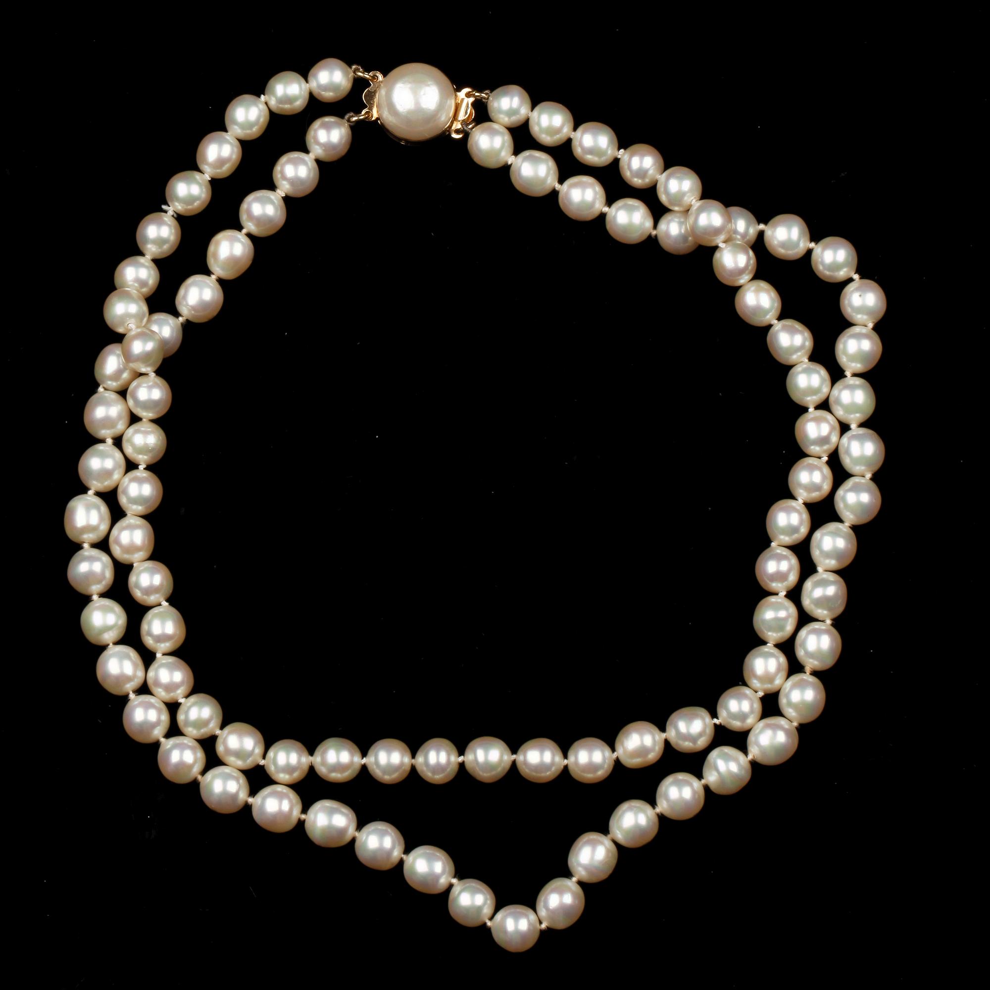 COLLIER, bijouxpärlor, troligen Christian Dior, omkring 1900-talets mitt/andra hälft.