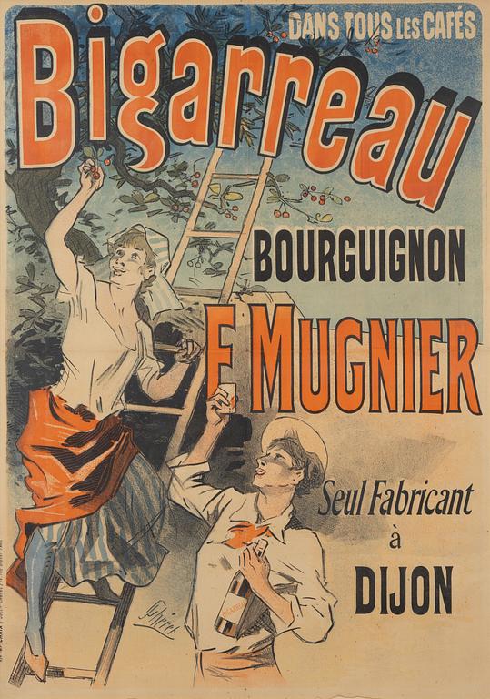 Jules Chéret, a lithographic poster, Chaix, Paris, France, circa 1895.