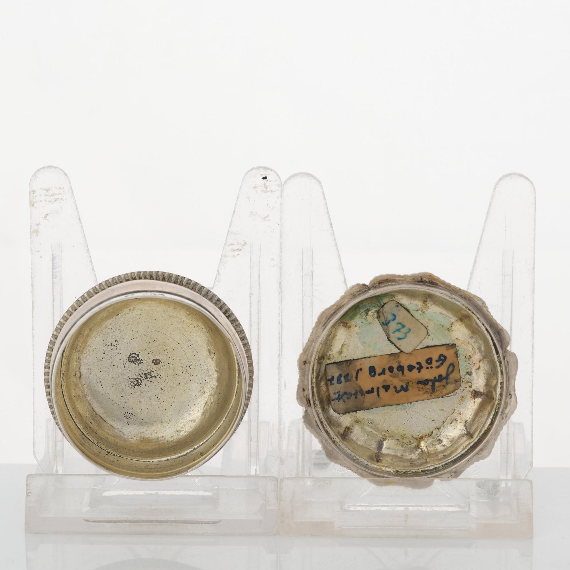 A Swedish 18th century parcel-gilt silver snuff-box, mark of Johan Malmstedt, Gothenburg 1787.