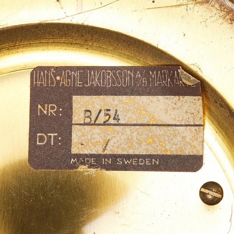 Hans-Agne Jakobsson, skrivbordslampa, "B 54", Hans-Agne Jakobsson AB, Markaryd 1950-tal.