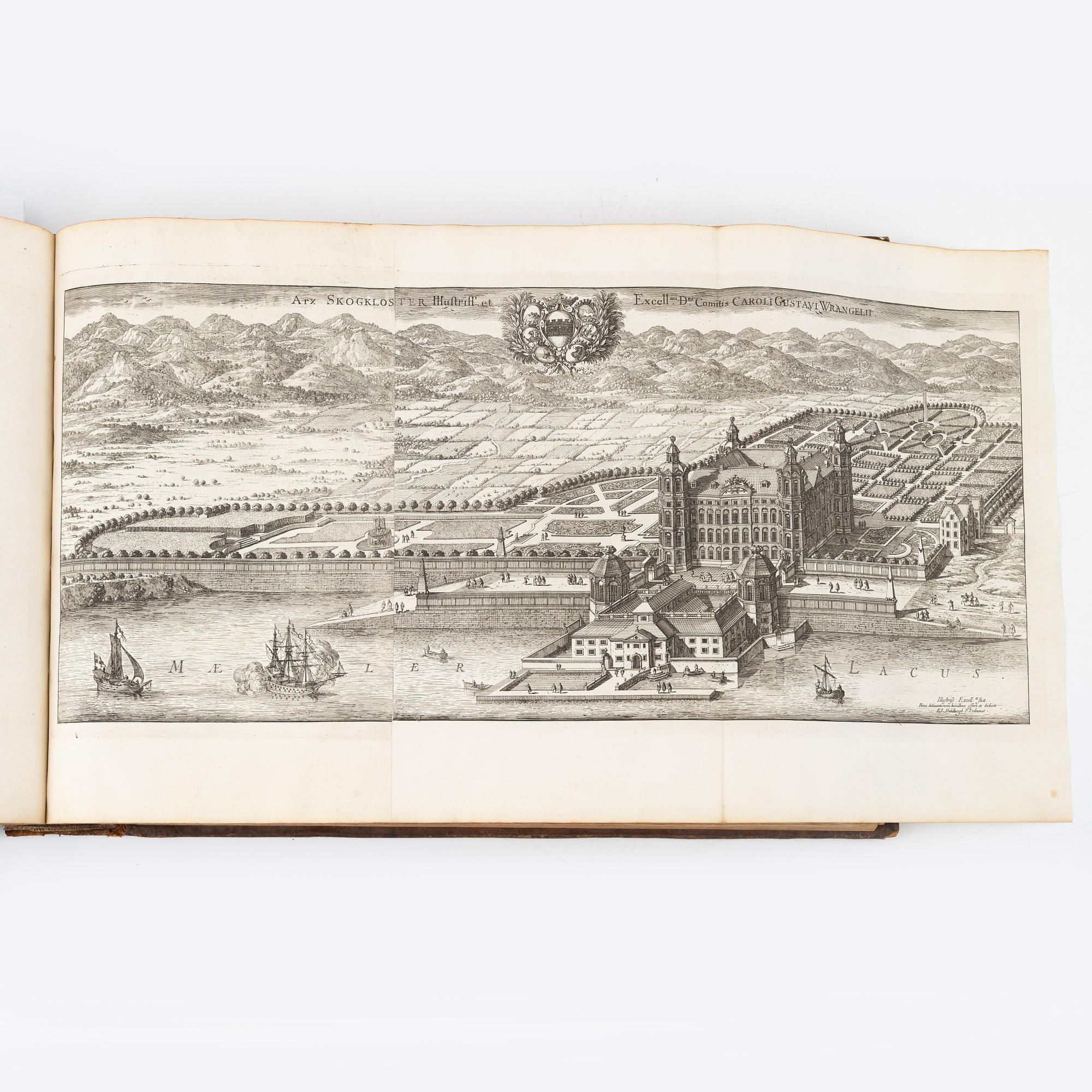 The greatest Swedish topographical work, with 353 engraved plates.
