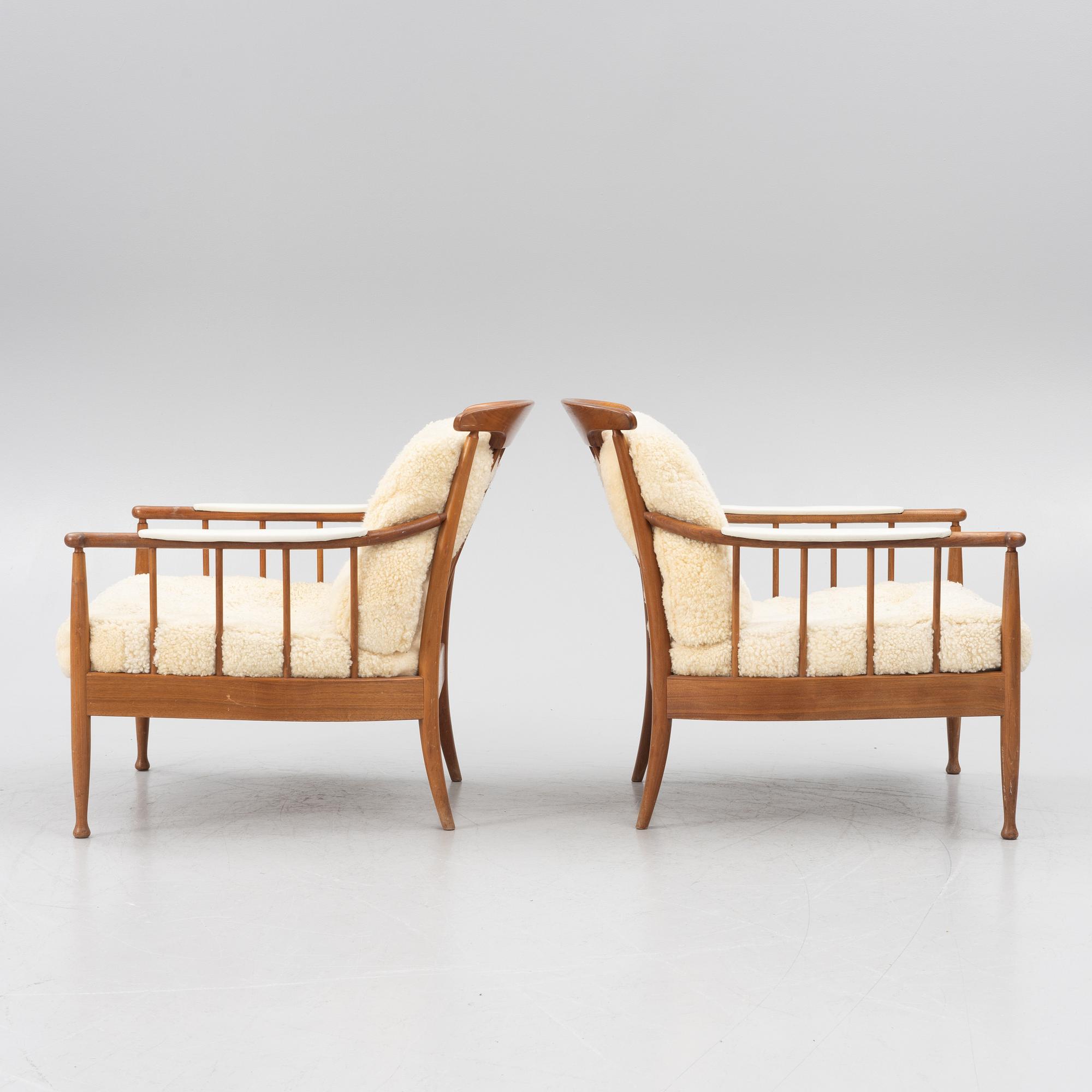 Kerstin Hörlin-Holmquist, armchairs, a pair, "Skrindan".