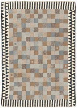 243. Ingrid Hellman-Knafve, a carpet, flat weave, ca 241 x 171 cm, signed IHK.