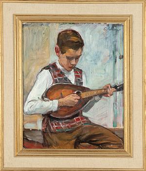 Elsa Backlund Celsing, Gosse med mandolin.