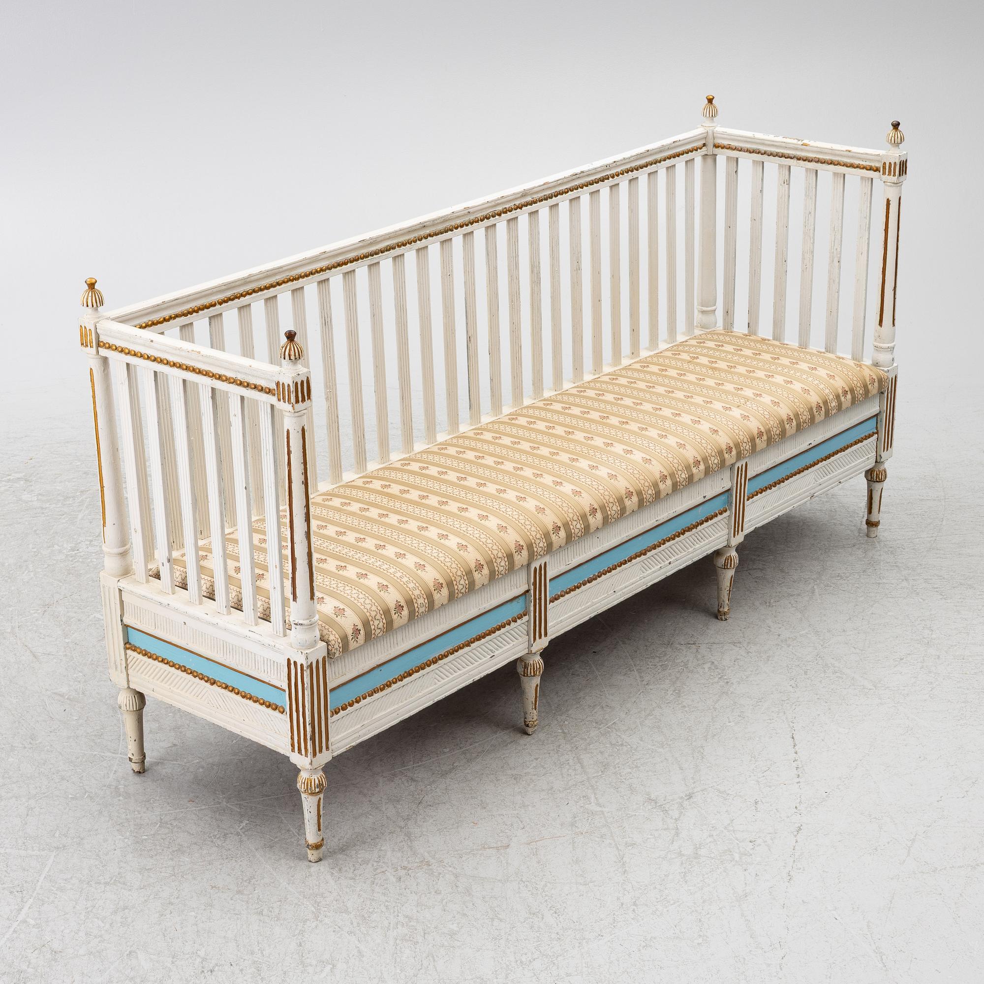 Sofa, late Gustavian, circa 1800.