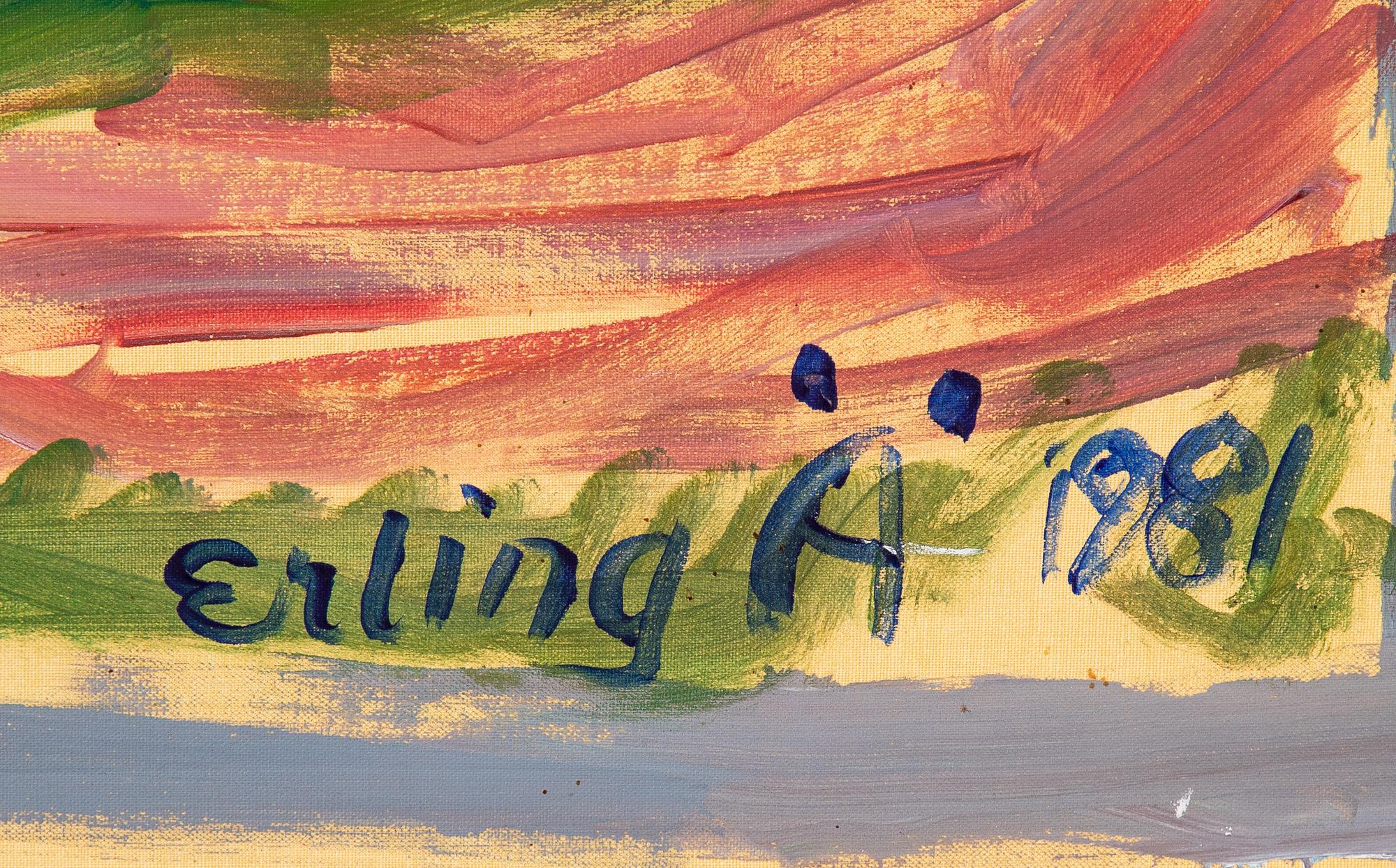 Erling Ärlingsson, oil on canvas, signed Erling Ä and dated 1981.