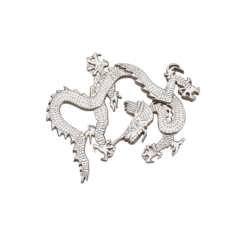 WIWEN NILSSON, brosch, Lund 1955, sterling,