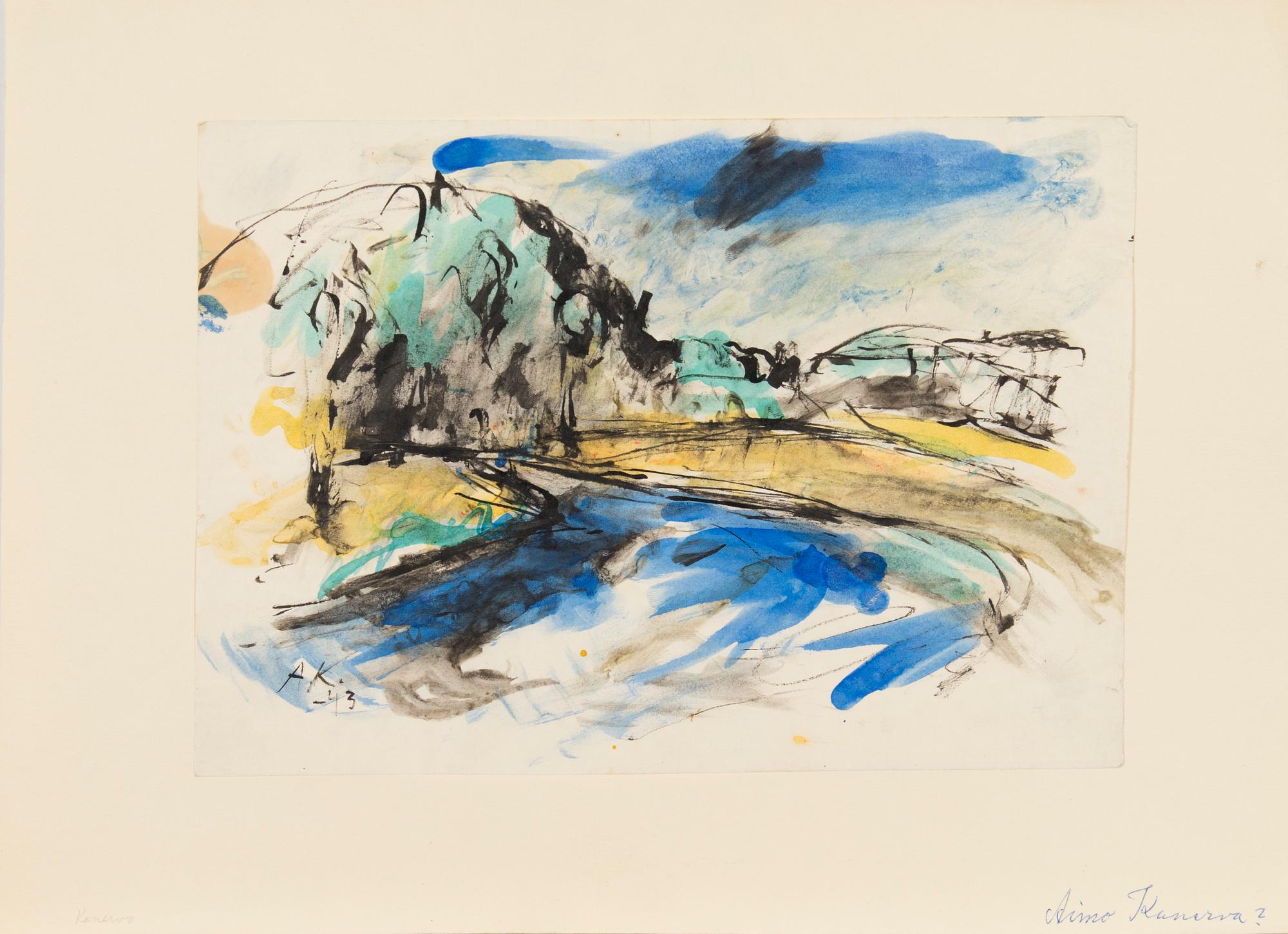 Konstnärsmapp med arbeten av olika finska konstnärer, 1944.