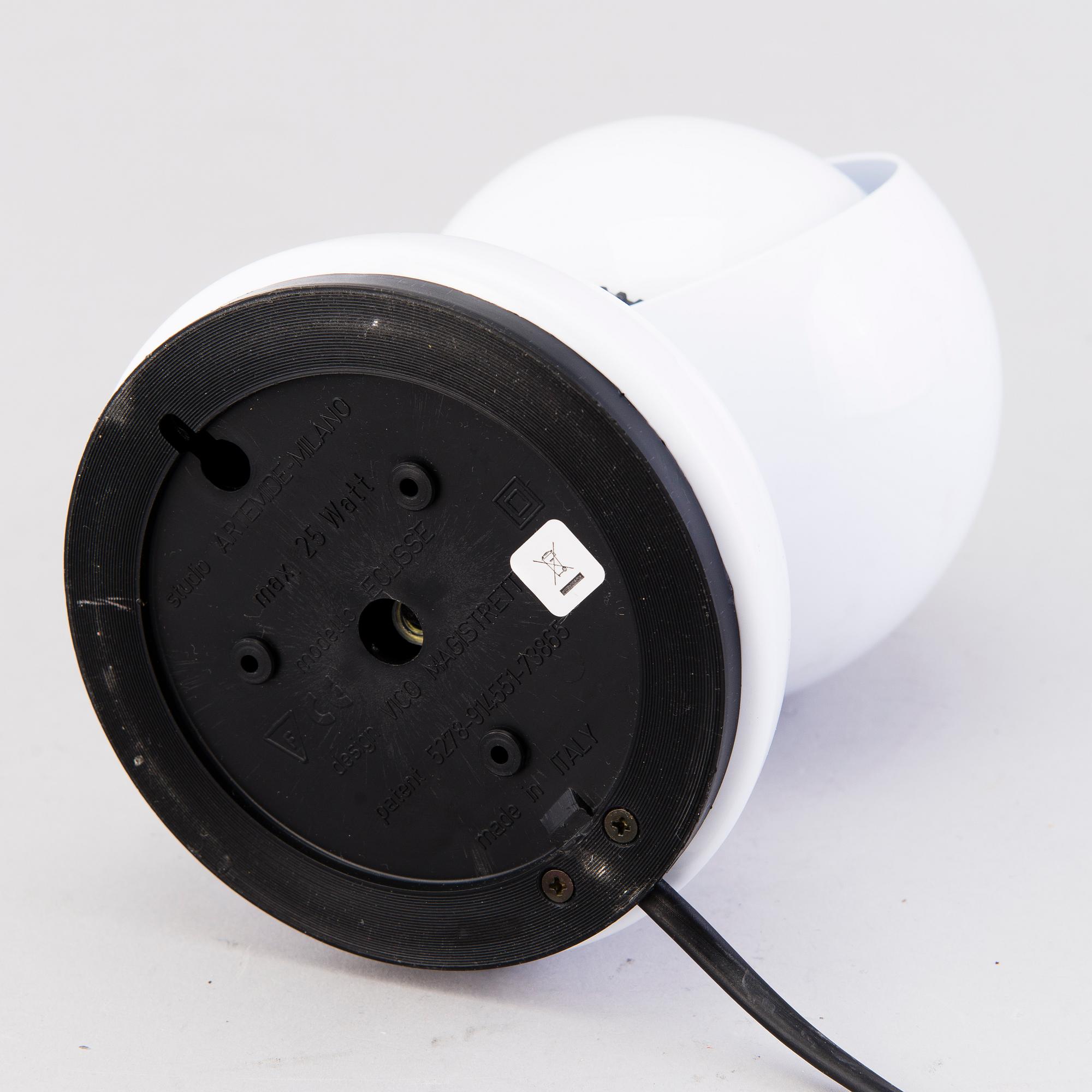 VICO MAGISTRETTI, An Eclisse table light, Artemide, design in 1966, new production.