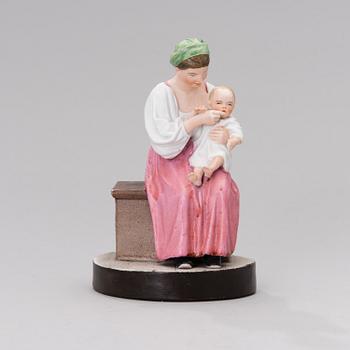 A RUSSIAN POPOV FIGURINE, porcelain, late 19th century.