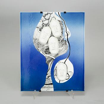 JACKIE LYND, a porcelain plaque, Rörstrand, Sweden.