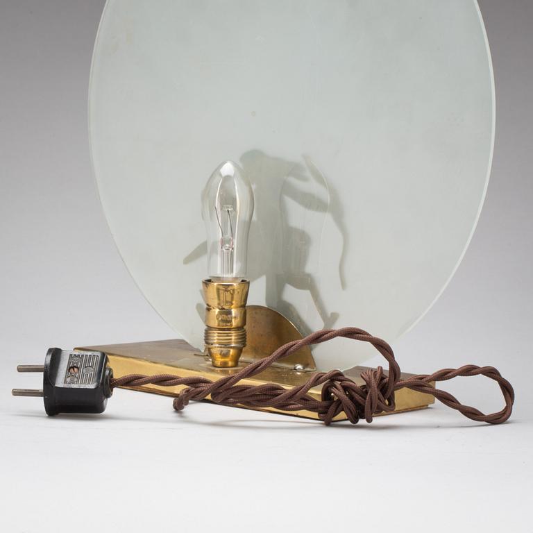 BORDSLAMPA, 1900-talets första hälft.