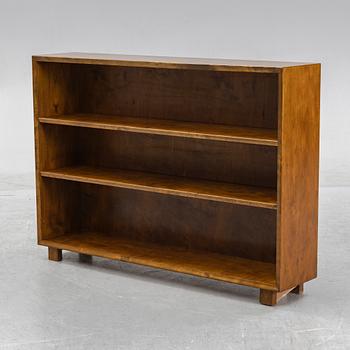 A stained birch bookcase, 1930's/40's.