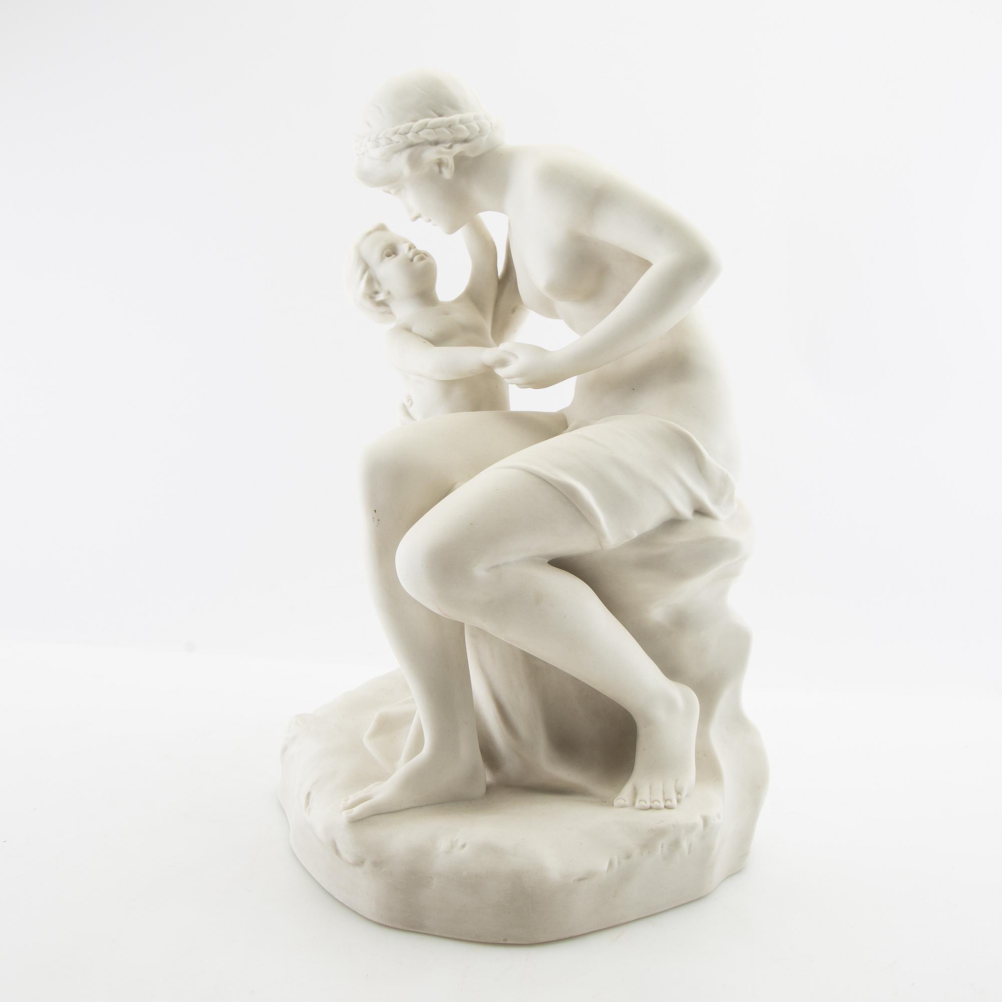 F Greiner after the sculpture "Mother's Love".