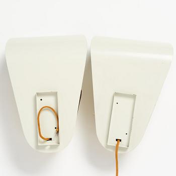 Harald Notini, a pair of wall lamps model "8596", Arvid Böhlmarks Lampfabrik, Stockholm, 1940s-50s.