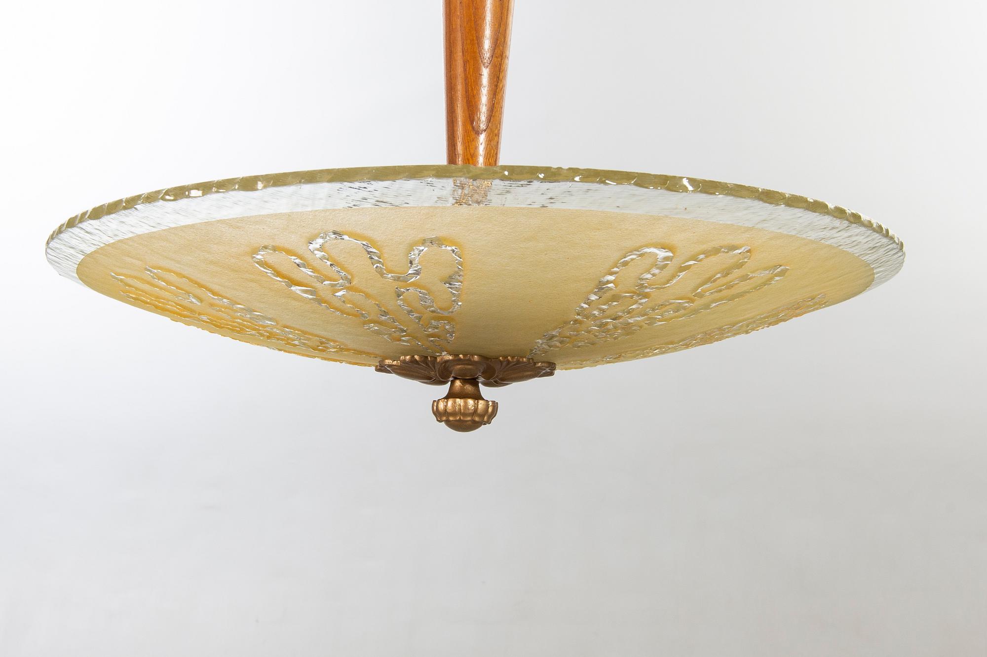 Ceiling luminaire, 1930s / 40s.