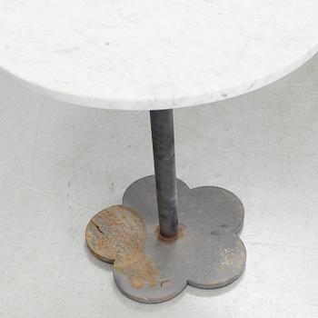 A JONAS BOHLIN MARBLE AND STEEL "CAFÉ" TABLE, Klong, Sweden. The model designed in 1998.