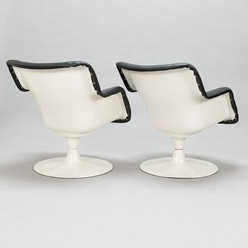 Yrjö Kukkapuro, a pair of late 1960's 'Junior' armchairs for Haimi.