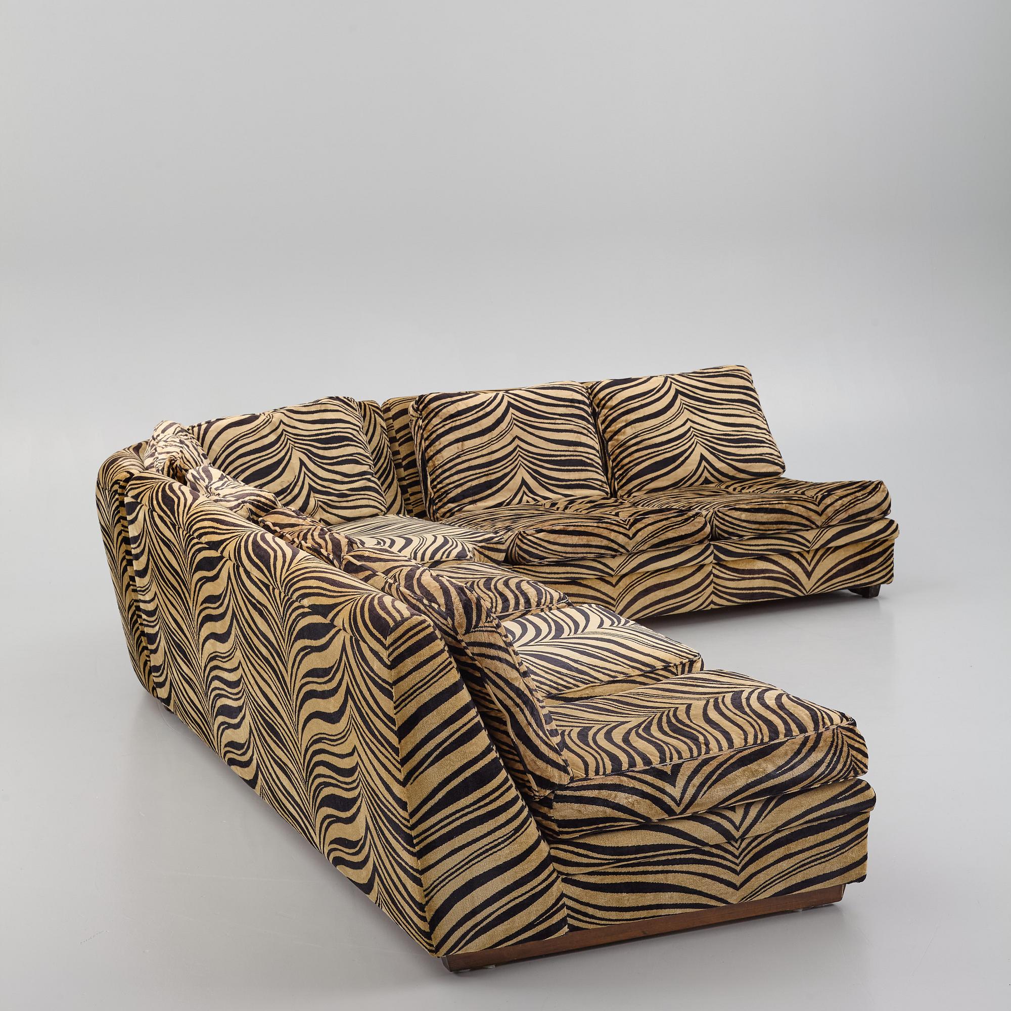 Modulsoffa, 3 delar, "Playboy", Dux, 1970/80-tal.