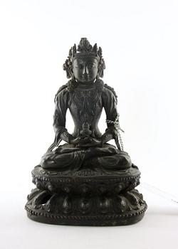 BUDDHA, Ming/Qing-dynastin, brons.