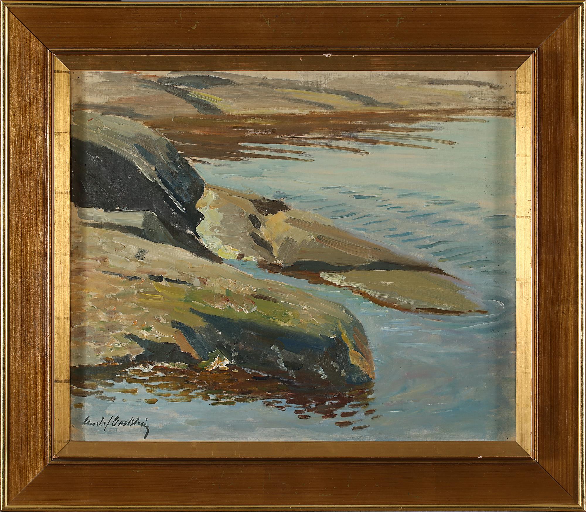 GUSTAF CARLSTRÖM, olja på duk, signerad.