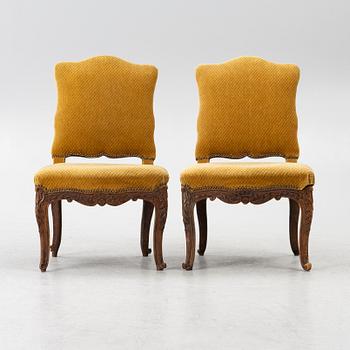 A pair of chairs, Louis XV, France, 18th century.