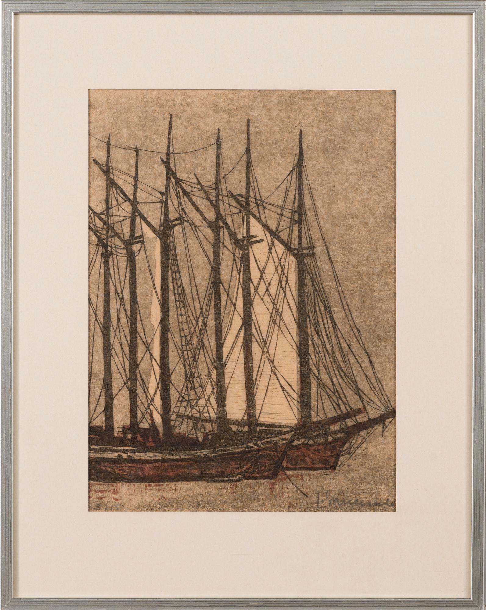 JAAKKO SOMERSALO, träsnitt, signerad, numrerad 3/15.