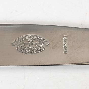 Ten Swedish silver knives, including with mark of Gustaf Möllenborg, Stockholm 1833.