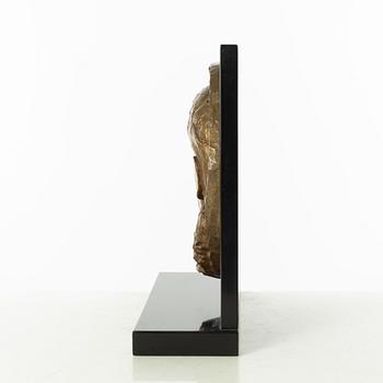 Gudmar Olovson, relief/sculpture. Signed. Numbered. Foundry mark. Bronze, total height 35 cm, length 32 cm.