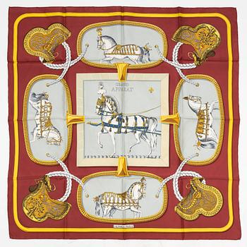 Hermès, a 'Brides de Gala' silk scarf.