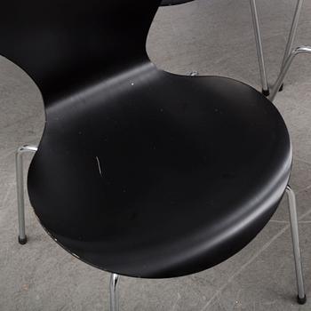 ARNE JACOBSEN, stolar, 8 st, "Sjuan", Fritz Hansen.