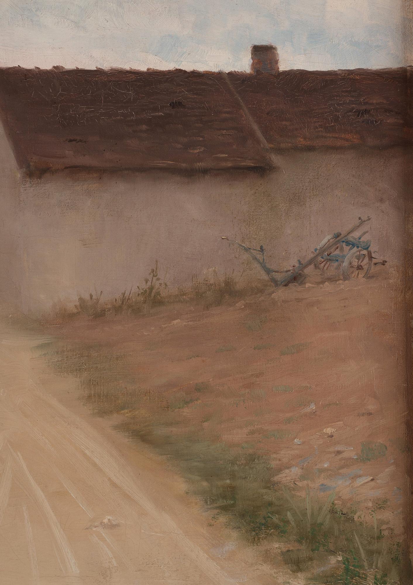 Nils Kreuger, Village street, Grez.