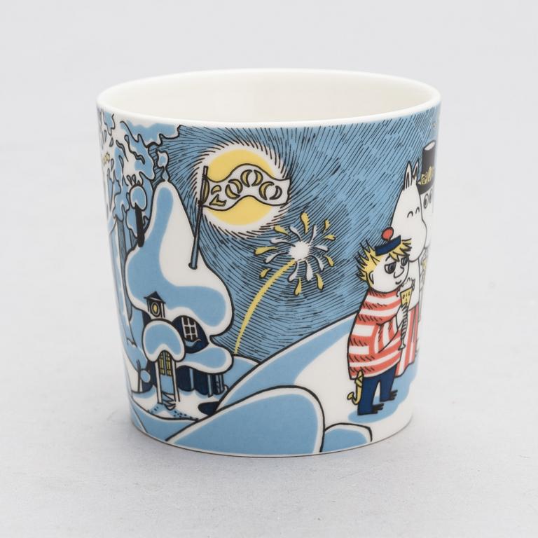 MOOMIN-MUG, porcelain, 'Millennium', Moomin Characters, Arabia 1999-2000.