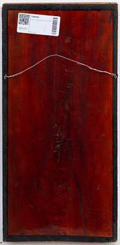 A Chinese carved wooden panel, Qing dynasty, 19th Century.