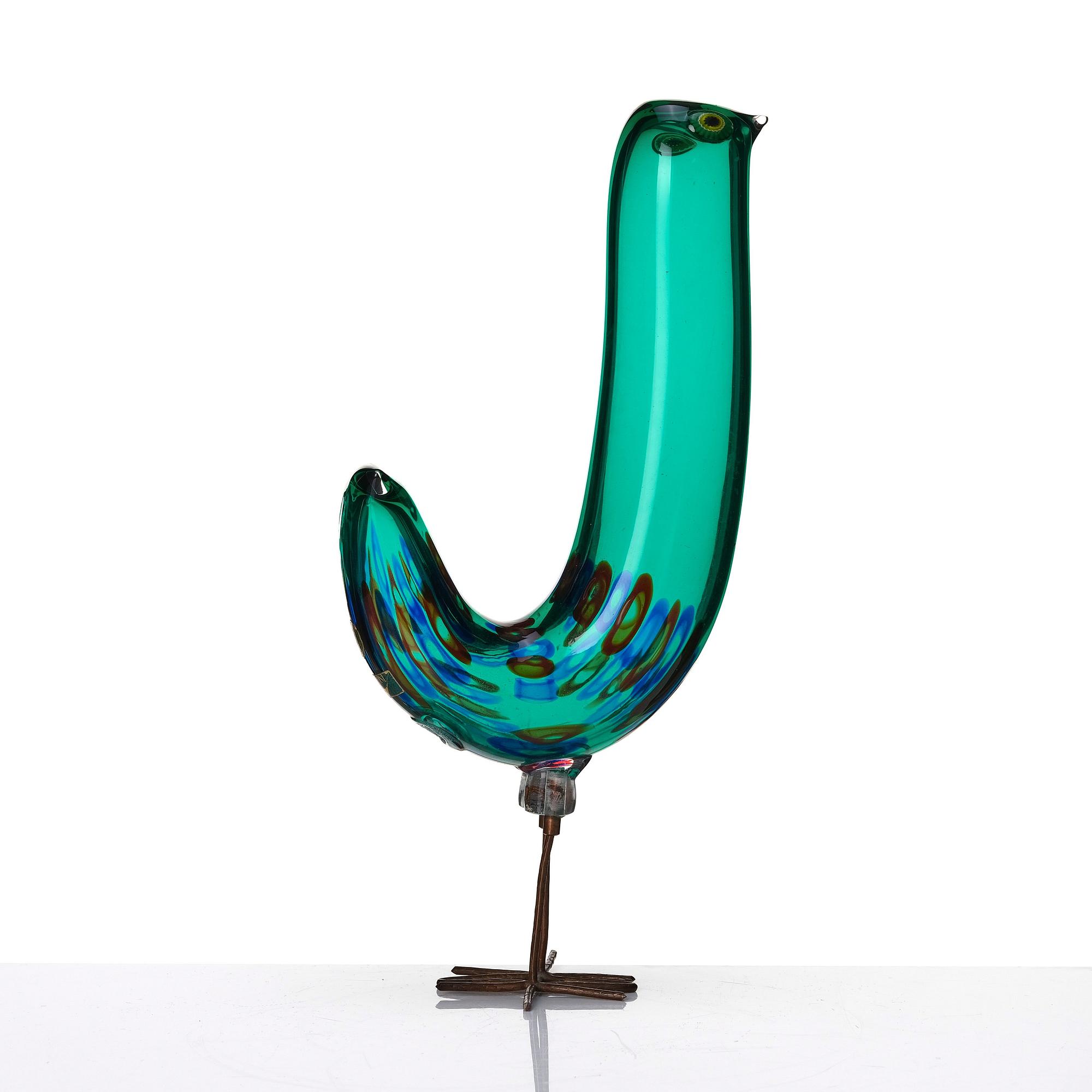 Alessandro Pianon, a 'Pulcino' glass sculpture of a bird, Vistosi, Italy 1960s.