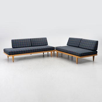 Erik Wörtz, corner sofa/daybed and table, IKEA, 1960s.