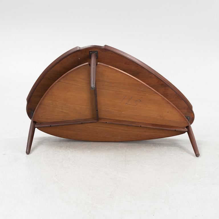 A teak veneered coffee table, 1960's.