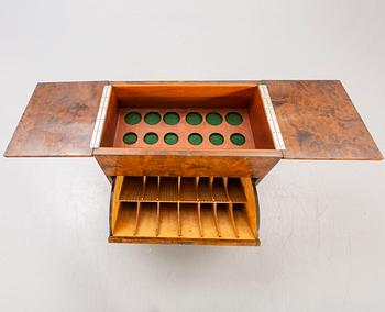 A 1930s Bodafors birch bar cabinet.