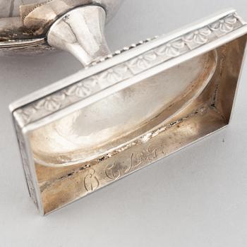A swedish silver suace boat, mark of Lorenz Georg Weis, Norrköping, probably 1797.