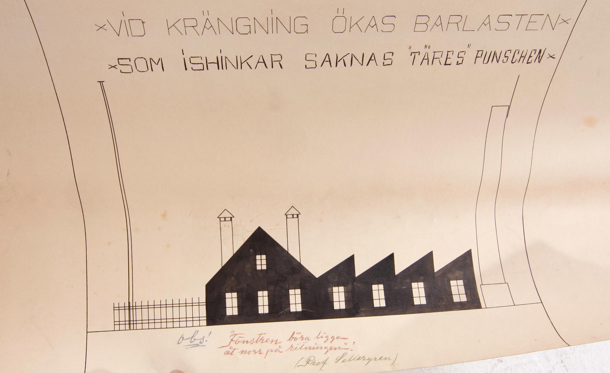 OKÄND KONSTNÄR, akvarellerad skiss, sign och dat. Strix, 1901.