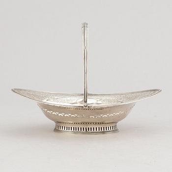Hester Bateman, konfektkorg, silver, London 1789.