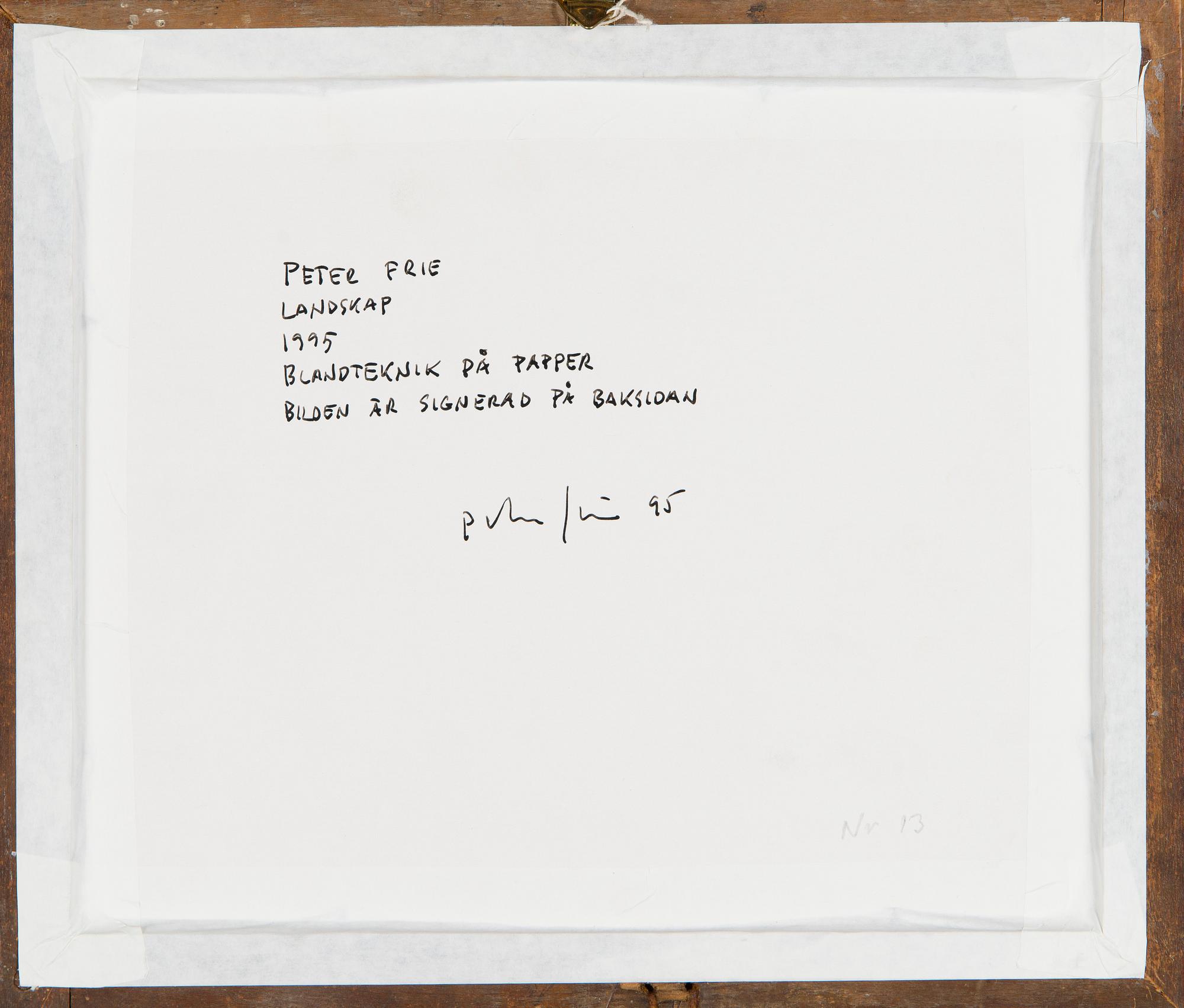 Peter Frie, Landscape.