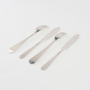 Wiwen Nilsson, cutlery 24 pcs silver, Lund 1937 - 1971.