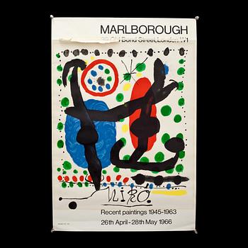 AFFISCH, Mirò. Marlborough London 1966.